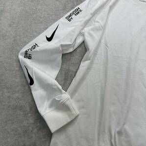 新品未使用 NIKE Lサイズ ナイキ ロンT 2枚セット Tシャツ スウッシュ SWOOSH カットソー ブラック 黒 ホワイト 白 人気ロゴ 正規品の画像8