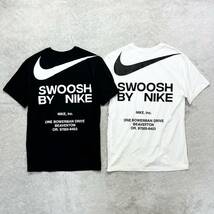 新品未使用 NIKE NIKE Mサイズ ナイキ Tシャツ 2枚セット カットソー SWOOSH スウッシュ 人気ロゴ ブラック 黒 ホワイト 白 正規品_画像2