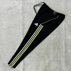 【格安送料】adidas Mサイズ アディダス ジャージ トレーニング トラックパンツ ジム ブラック 黒 3ストライプ 刺繍ロゴ 軽量 正規品