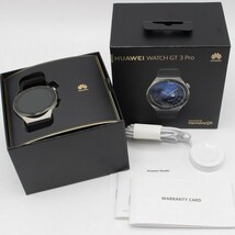 【美品】HUAWEI WATCH GT3 Pro 46mm ODN-B19 チタン アクティブモデル ブラック スマートウォッチ ファーウェイウォッチ 本体_画像1