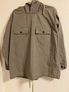 Engineered Garments cagoule shirt engineered garments Parker рубашка xs khaki хаки Nepenthes nyco mini tattersall