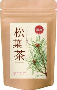 松葉茶 1袋 ママセレクト 国産 松葉茶 1g×45包 ティーバッグ まつば茶 松の葉 松 野生赤松使用 放射能検査済み