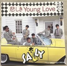 シングル SALLY プロモ Promo 悲しきYoung Love SWEET OLD DREAM 大野太 鈴木キサブロー 勝山俊一郎 7PL-174 白ラベル 白レーベル_画像2