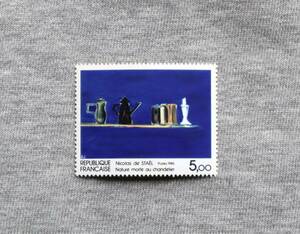 E61 France 1985 year fine art stamp do*s tar [. pcs. exist still life ] 1 kind single one-side stamp 1 sheets 