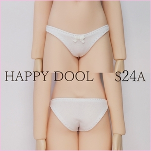 TBLeague 【Happy Doll】S24A 白 フルバックショーツ リボン白 1/6 下着 Phicen ファイセン