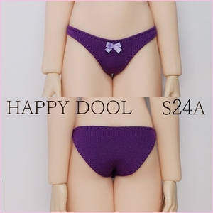 TBLeague 【Happy Doll】S24A パープル フルバックショーツ リボンライトパープル 1/6 下着 Phicen ファイセン