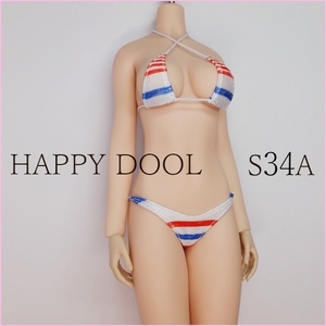 TBLeague 【Happy Doll】S34A アメリカン クロスビキニ セット 1/6 Phicen ファイセン