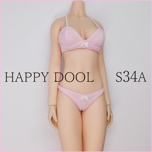 TBLeague [Happy Doll]S34A school bla комплект розовый / лента белый нижнее белье 1/6 Phicenfa Ise n