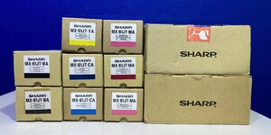 【越谷発】【SHARP】純正未使用トナー ☆MX61JT☆ 4色(BA×2 CA×2 MA×3 YA×1) ８本セット・回収BOX(MX-610HB)２本付き (36091）