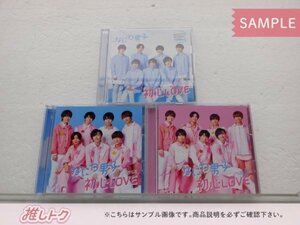 なにわ男子 CD 3点セット 初心LOVEうぶらぶ 初回限定盤1(CD+BD)/2(CD+BD)/ローソンLoppi・HMV 限定盤 未開封 [美品]