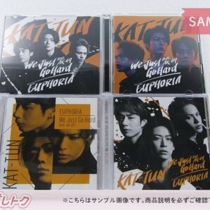 KAT-TUN CD 4点セット We Just Go Hard feat. AK-69 / EUPHORIA 初回限定盤1/2/3/通常盤 Blu-ray/未開封 [美品]の画像1