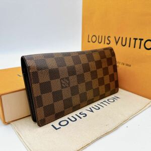 2682【美品】LOUIS VUITTON ルイヴィトン ダミエ ポルトフォイユ ブラザ 長財布 二つ折り財布 ウォレット N60017/TS2131