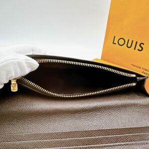 2682【美品】LOUIS VUITTON ルイヴィトン ダミエ ポルトフォイユ ブラザ 長財布 二つ折り財布 ウォレット N60017/TS2131の画像4