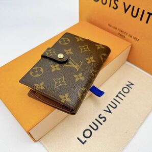 2697【未使用に近い】LOUIS VUITTON ルイヴィトン モノグラム ポルトフォイユ ヴィエノワ がま口 二つ折り財布 ウォレット M61674/MI2172の画像1