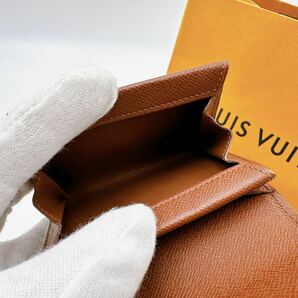 2713【未使用に近い極美品】LOUIS VUITTON ルイヴィトン モノグラム ポルトモネ プラ コインケース 小銭入れ ウォレット M61930/MI0051の画像4