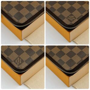 2728【超 極美品】LOUIS VUITTON ルイヴィトン ダミエ ジッピーコンパクトウォレット 長財布 ラウンドファスナー ウォレット N60028/MI1130の画像9