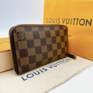 2728【超 極美品】LOUIS VUITTON ルイヴィトン ダミエ ジッピーコンパクトウォレット 長財布 ラウンドファスナー ウォレット N60028/MI1130の画像2