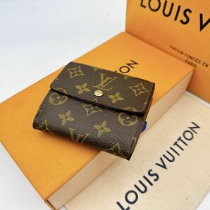 2774【美品】LOUIS VUITTON ルイヴィトン モノグラム ポルトフォイユ エリーズ 三つ折り財布 Wホック ウォレット M61654/TH1908の画像1