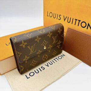 2775【極美品】LOUIS VUITTON ルイヴィトン モノグラム ポルトトレゾール エテュイ パピエ 三つ折り財布 ウォレット M61202/SP0072