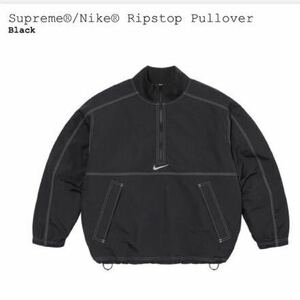 サイズS Supreme x Nike Ripstop Pullover Black シュプリーム x ナイキ リップストップ プルオーバー ブラック 新品未使用 国内正規品