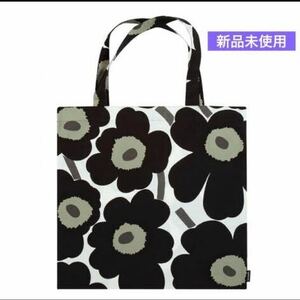 マリメッコmarimekko　トートバッグ　エコバッグ　ブラック×オリーブ