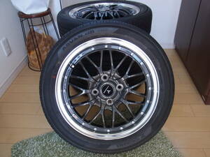 4本未使用セット　アドバンｄB　165/55R15 　ウェッズ　ノヴァリス　4.5x15 ヨコハマ　2122製造　タント　ホイール