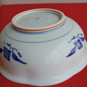 244-39 四季の器 陶磁器 和食器 大皿 深皿 インテリア レトロ 当時物の画像5