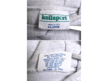 90s USA製 Kellsport スウェット フード パーカー メンズ XL / 古着 90年代 オールド リバース タイプ トレーナー 裏起毛 企業 ワッペン 灰_画像6