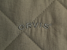 00s オービス 中綿 キルティング ベスト メンズ M / 00年代 オールド 旧タグ ORVIS アウトドア ナイロン 重ね着 フルジップ 前開き カーキ_画像3