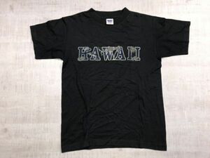 USA製 90s Murina's Best ムリナ アメカジ サーフ リゾート HAWAII ハワイ スーベニア お土産 ロンT カットソー 長袖シャツ メンズ S 黒