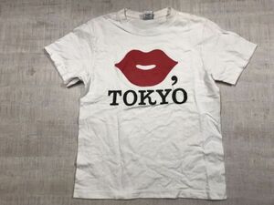 KISS TOKYO キストーキョー 東京 スーベニア お土産 ストリート イベント 半袖Tシャツ カットソー メンズ M 白