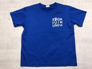 KOGAKUIN UNIVERSITY 工学院大学 DEES DEAM製 カレッジ バックプリント有り ドライメッシュ 半袖Tシャツ メンズ ポリエステル100% M 青