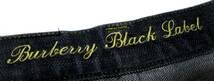 美品 バーバリーブラックレーベル BURBERRY BLACK LABEL Bラインストーンデザイン ポケット裏ノバチェック柄 デニムパンツ Wサイズ 70_画像8