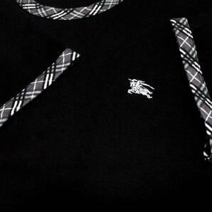 美品 バーバリーブラックレーベル ホワイトホース刺繍 首周り・袖口ノバチェック柄 Tシャツ 日本製 サイズ M(2)の画像5