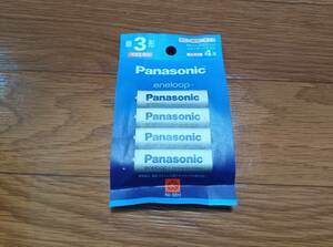 未使用　未開封　リスク品　BK-3MCD/4H　パナソニック eneloop スタンダードモデル 単3形 4本パック　Panasonic　eneloop　BK-3MCD/4H 