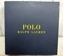 POLO ラルフローレン ハンカチ１枚 タオル２枚 ギフトセット RALPH LAUREN タグ付き メンズ 新社会人 ブルー系 ブラウン系 綿100％ 現状品_画像7