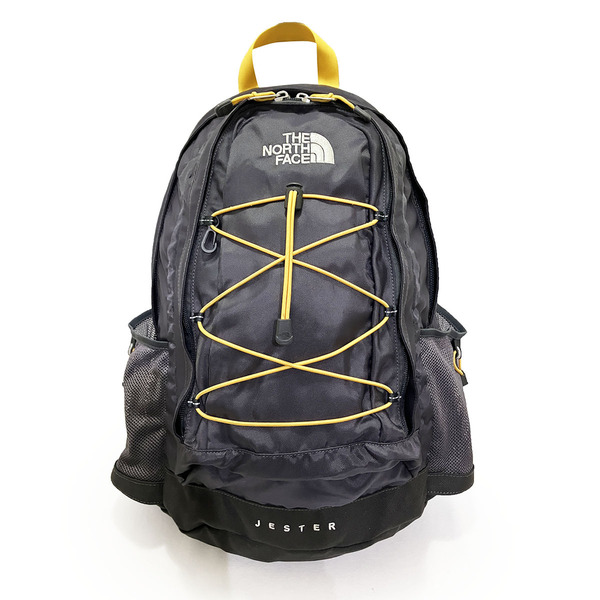 ザ ノースフェイス ジェスター バックパック グレー イエロー THE NORTH FACE JESTER 正規品 本物 美品 アウトドア トラベル カジュアル