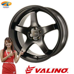 VALINO ヴァリノ 武将×Advanti RACING GV117D ホイール 18インチｘ8.5J 5H 100 +38 マットブラック 4本 86 BRZ