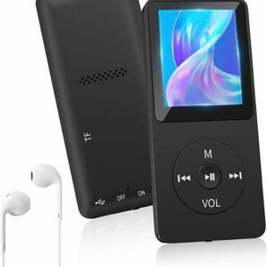 648) DETROVA MP3プレーヤー Bluetooth5.1 音楽プレイヤー 32GB SDカード対応 128GB拡張可能 有線イヤホン付き スピーカー内蔵 