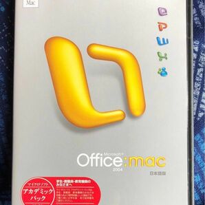 Microsoft Office : mac 2004 Standard Edition、日本語版、プロダクトキー付。送料無料！