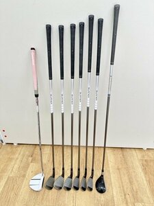 1円〜 TaylorMade Golf テーラーメイドゴルフ ８本セット r5 xl plus 38インチ BURNER 2.0 7,8,9,P,S,A GHOST Manta 32インチ 中古 現状品