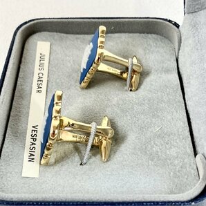 1円〜 【新品・未使用】Wedgwood ウェッジウッド カフスボタン アクセサリー 箱付き ゴールドカラー アクセサリー メンズ ファッションの画像4