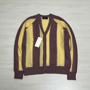 21AW UNUSED stripe mohair cardigan モヘア カーディガン