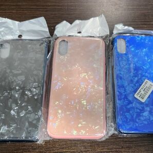 iPhone X XS ケース まとめ売り 3個セット ブラック ピンク ブルー