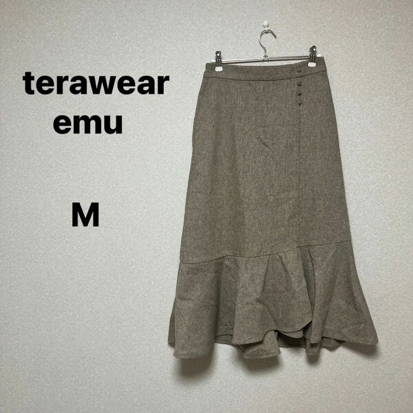 terawear emu レディース　ロング　フレア　スカート　サイズM
