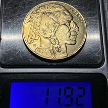 アメリカ古銭　アメリカ先住民ヘッド　約11.92g w2021f リバティ　一円貨幣　硬貨骨董品コインコレクション_画像7