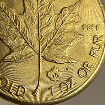 カナダ古銭　メープル金貨　約10.30g 2021 一円貨幣　硬貨骨董品コイン　参考品　_画像5