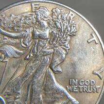 ウォーキングリバティ銀貨 アメリカ古銭 約21.56g 1900硬貨 コイン イーグル 一円銀貨 _画像3
