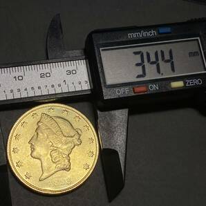 イーグル金貨 自由の女神 アメリカ古銭 約21.03g 1893年 一円貨幣 硬貨骨董品コインコレクションの画像7