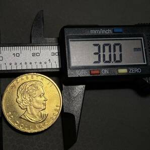金貨 カナダ古銭 メープル金貨 参考品 約10.28g 2021 一円貨幣 硬貨骨董品コインコレクションの画像7